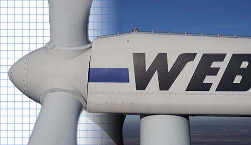 letecká inspekce větrné elektrárny
